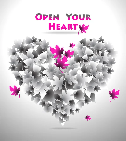 Öffne dein Herz — Stockvektor