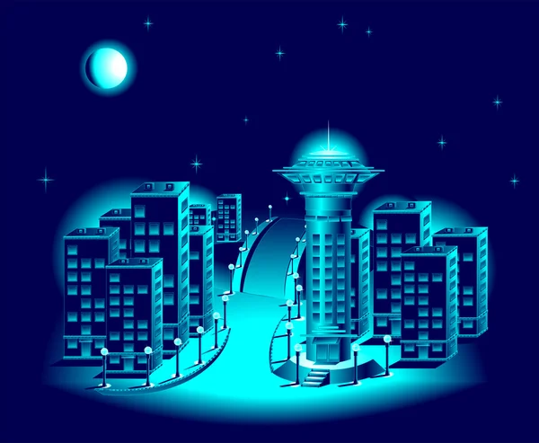 Éjszakai város — Stock Vector
