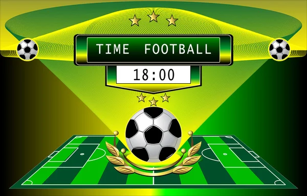 Время футбол — стоковый вектор