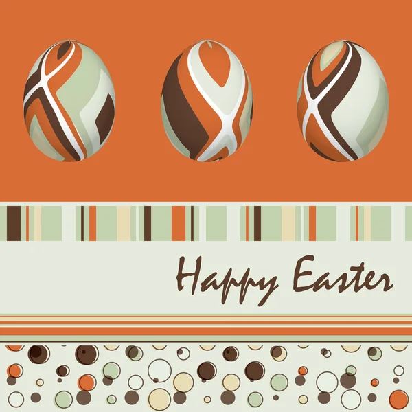 Kartka Wielkanocna z jaj, ilustracji wektorowych — Wektor stockowy