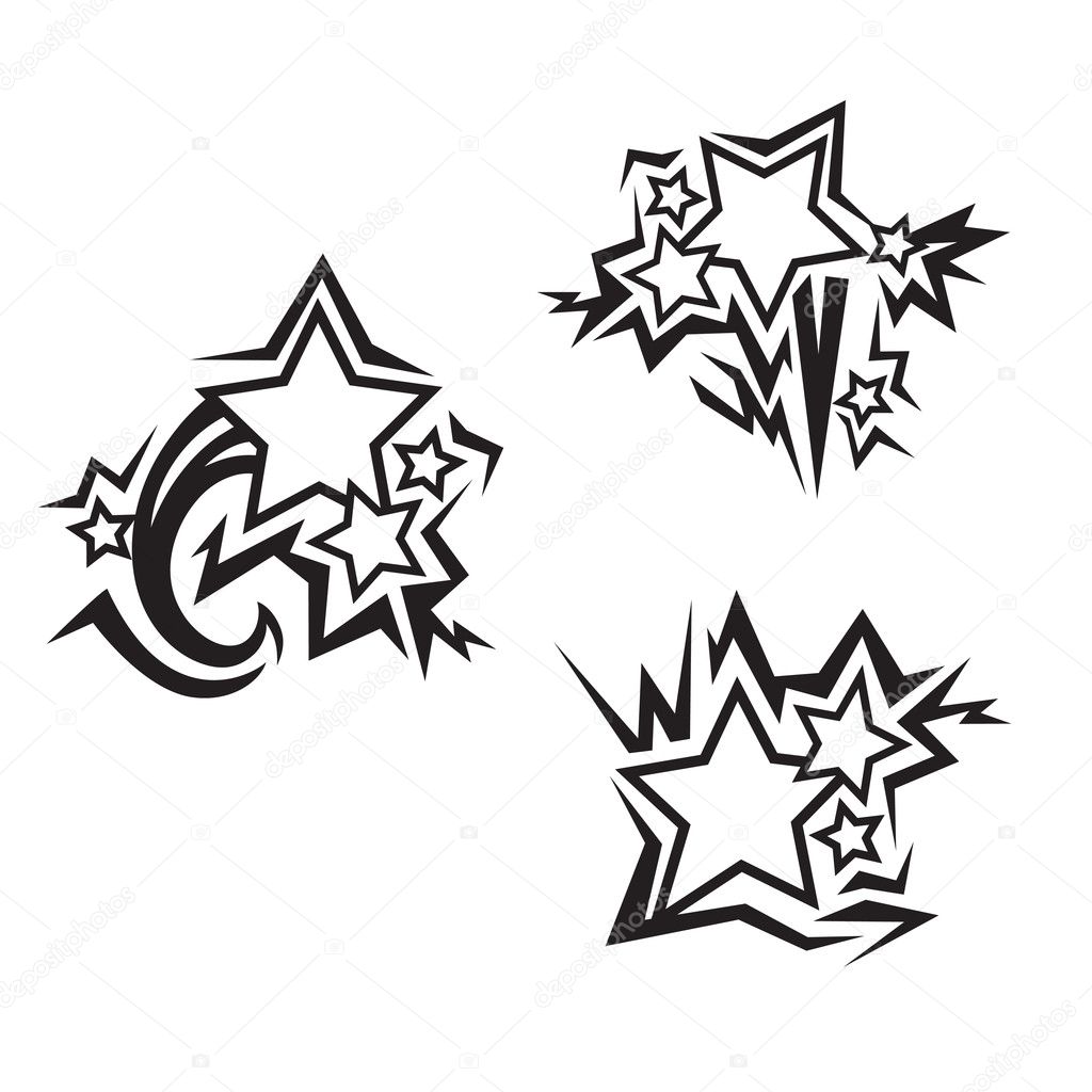 Stars tattoos Stock Vector Image by ©angle #9792217