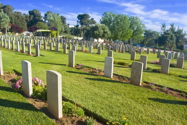 Grafsteen rijen — Stockfoto