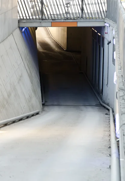 Entrance to the underground city parking — Stock Photo, Image