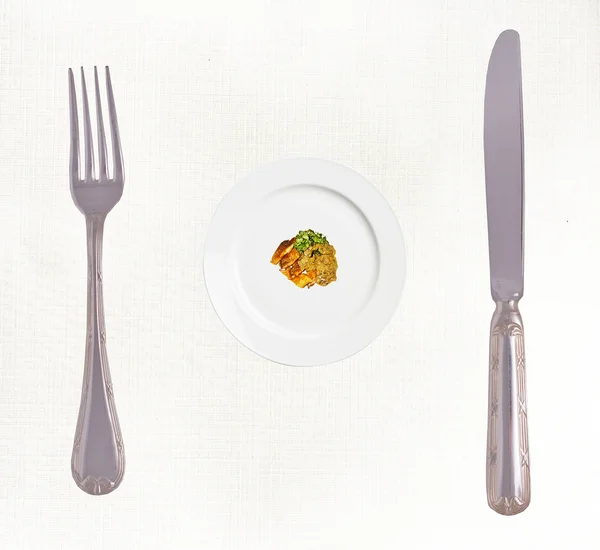 食事概念写真： 食べるをやめる! — ストック写真