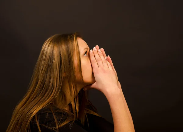 Nő imádkozik — Stock Fotó