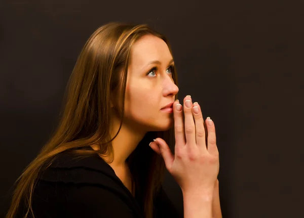 Kobieta modląca się Zdjęcie Stockowe