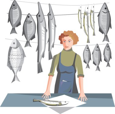balık satıcısı