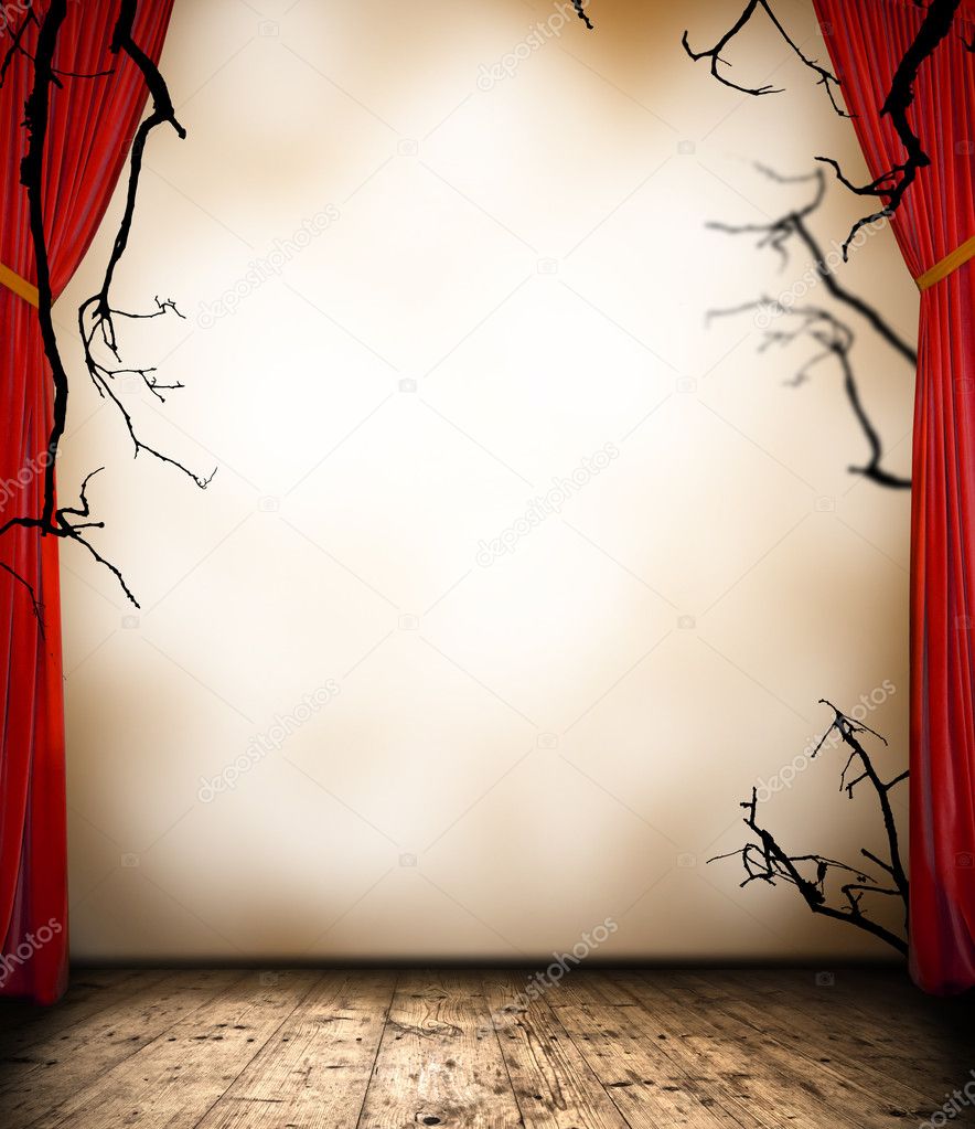 Scary curtain