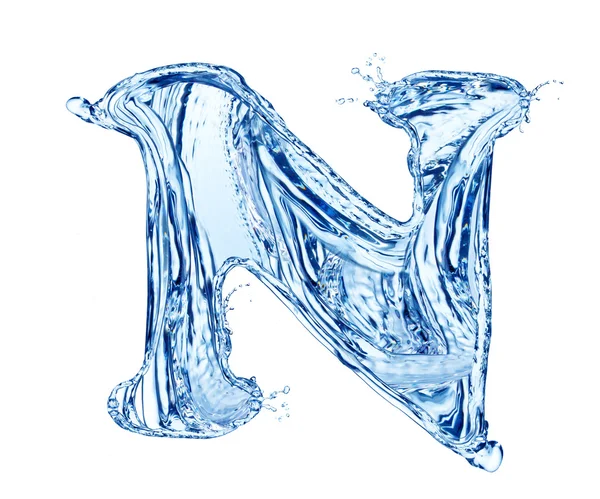 Water letter — Stock Photo, Image