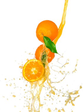 Fresh oranges clipart