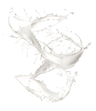 Milk splash clipart