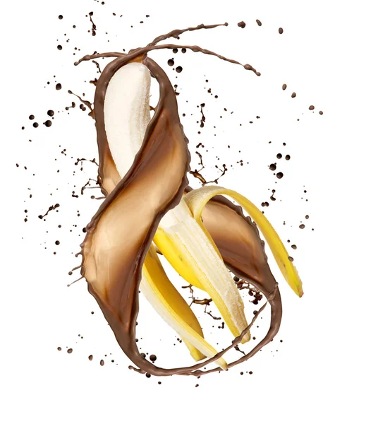 Chocolate banana — Stock Photo, Image