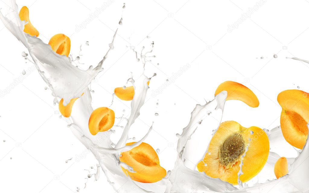 Fruit in milk
