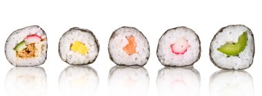 Sushi pieces clipart