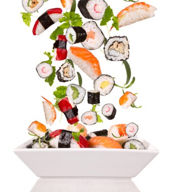 Sushi pieces clipart