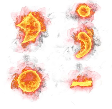 Fire symbols clipart