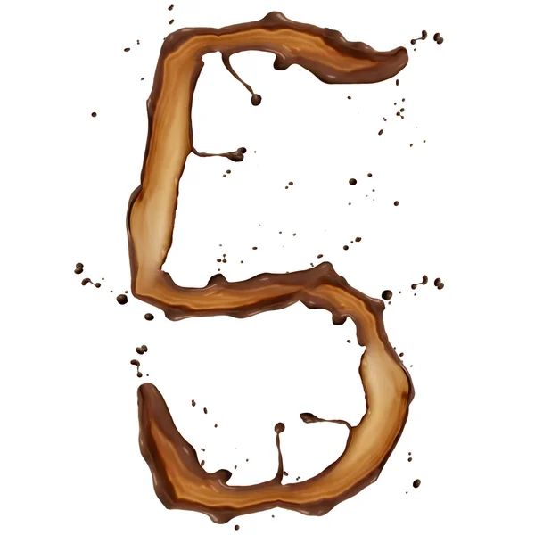 Chocolate digit — Stock Photo, Image