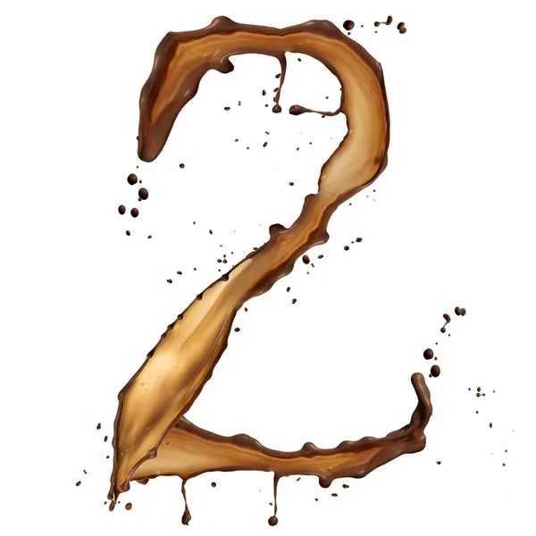 チョコレートの数字 — ストック写真