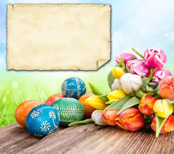 Wielkanocna kartka okolicznościowa — Zdjęcie stockowe