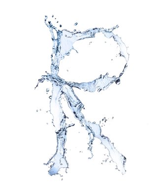 Water letter clipart