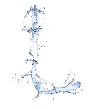 Water letter clipart