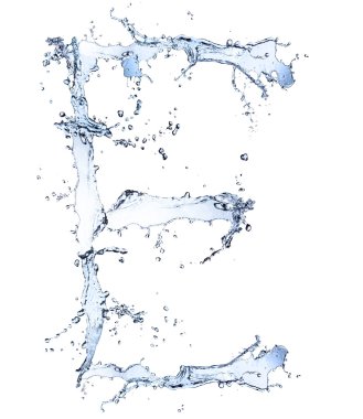 Water letter clipart