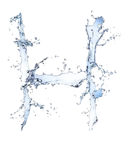 Letra da água — Fotografia de Stock