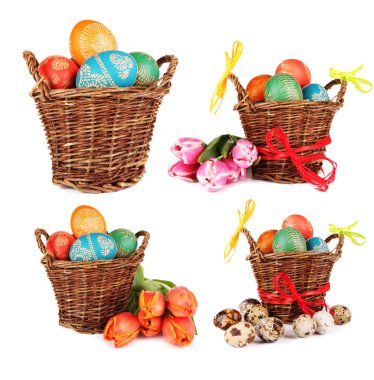 Easter baskets clipart