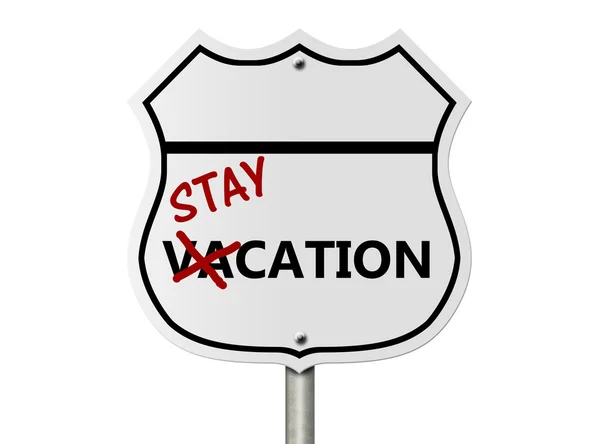 Taking a stay-cation — Stock Photo, Image