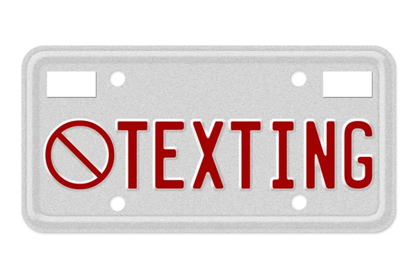 Sem mensagens de texto durante a condução — Fotografia de Stock