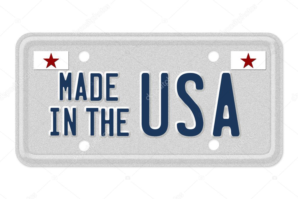 Made in the USA License Plate