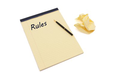 Defining your rules clipart