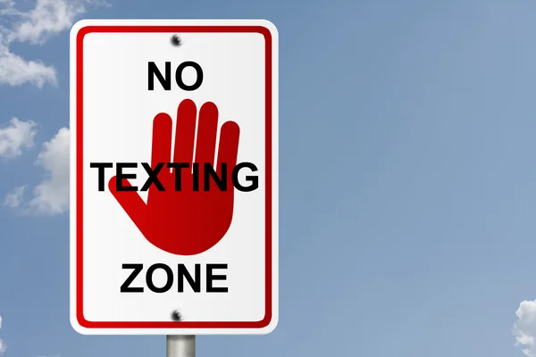 Žádná SMS zóna — Stock fotografie