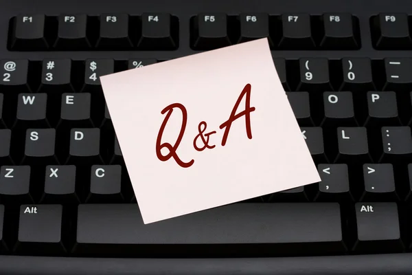 Q e A — Fotografia de Stock