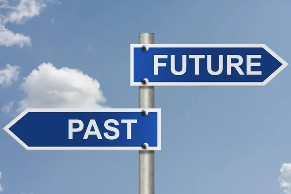 O teu futuro e passado — Fotografia de Stock