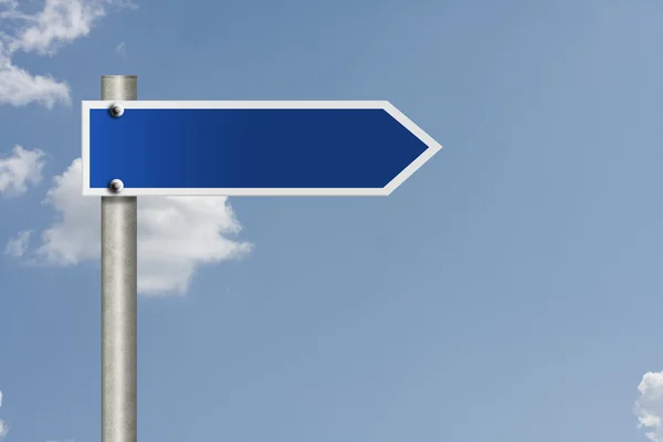 Blank road sign — Stock Photo, Image