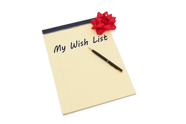 Fazendo sua lista de desejos — Fotografia de Stock