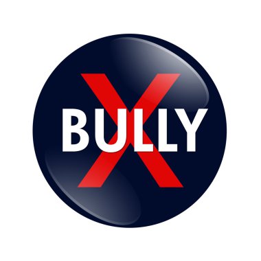 No Bully button clipart