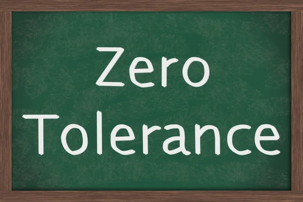 Zero Tolerance Policy at schools — Stock Photo, Image