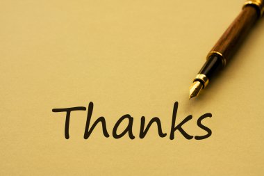 Writing a thank you letter clipart