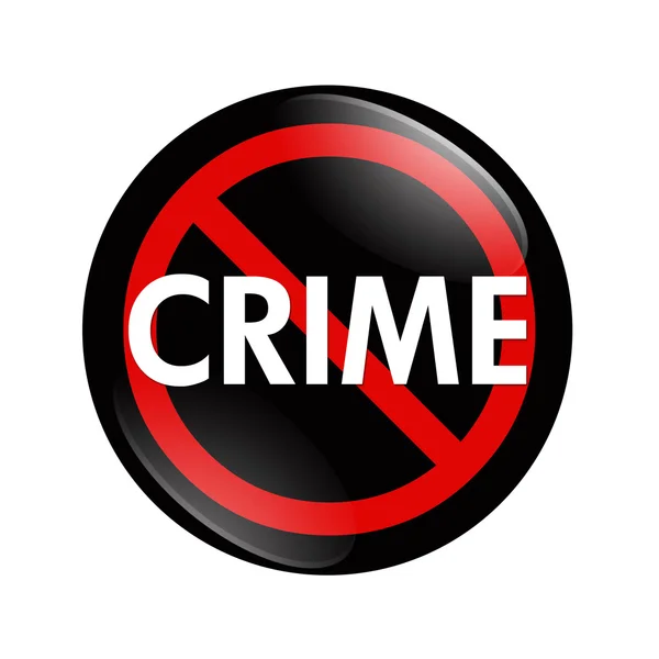 No Crime button — Stock Photo, Image