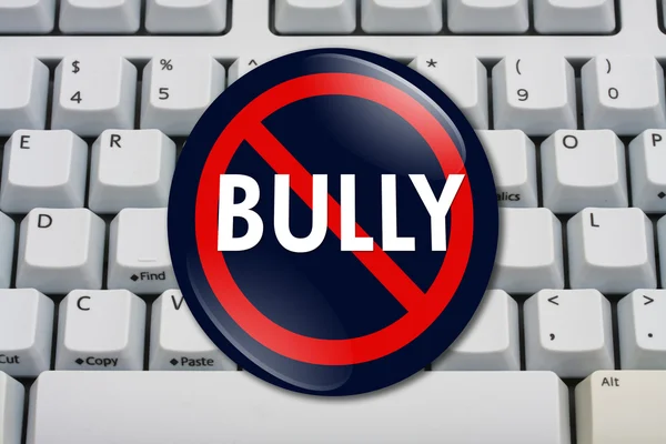 Pare de bullying na internet — Fotografia de Stock