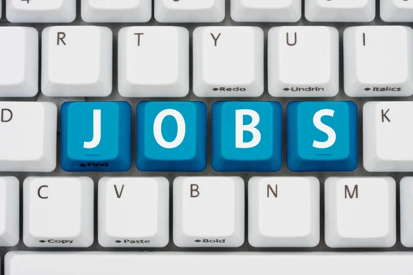Candidatar-se a empregos na Internet — Fotografia de Stock