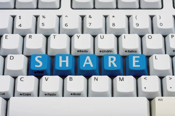 Compartir su información — Foto de Stock