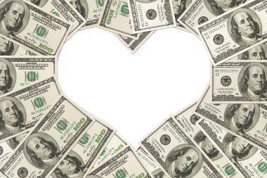 The love of money clipart