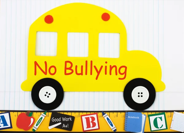 Não é permitido bullying — Fotografia de Stock