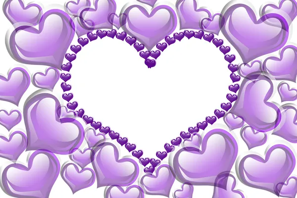 Corazón púrpura fondo —  Fotos de Stock