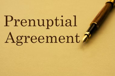 Getting a prenuptial agreement clipart