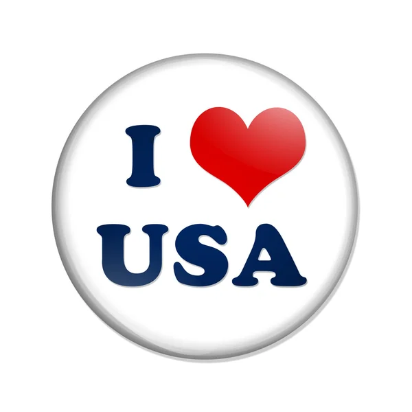 Adoro il pulsante USA — Foto Stock