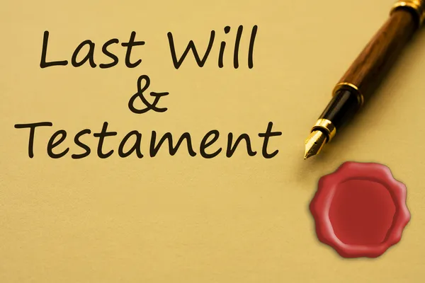 Getting a last will and testament — Stock Photo, Image